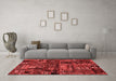 Transitional Red Washable Rugs