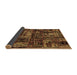 Sideview of Patchwork Brown Transitional Rug, abs1957brn