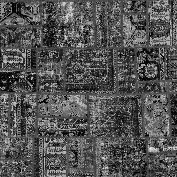 Patchwork Gray Transitional Rug, abs1957gry