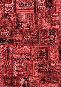 Patchwork Red Transitional Rug, abs1957red