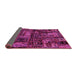 Sideview of Patchwork Pink Transitional Rug, abs1957pnk