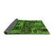 Sideview of Patchwork Green Transitional Rug, abs1957grn