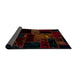 Sideview of Abstract Bakers Brown Modern Rug, abs1958