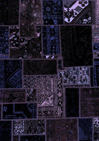 Abstract Blue Modern Rug, abs1958blu