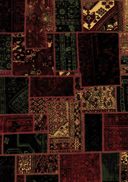 Abstract Brown Modern Rug, abs1958brn
