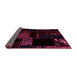 Sideview of Abstract Pink Modern Rug, abs1958pnk