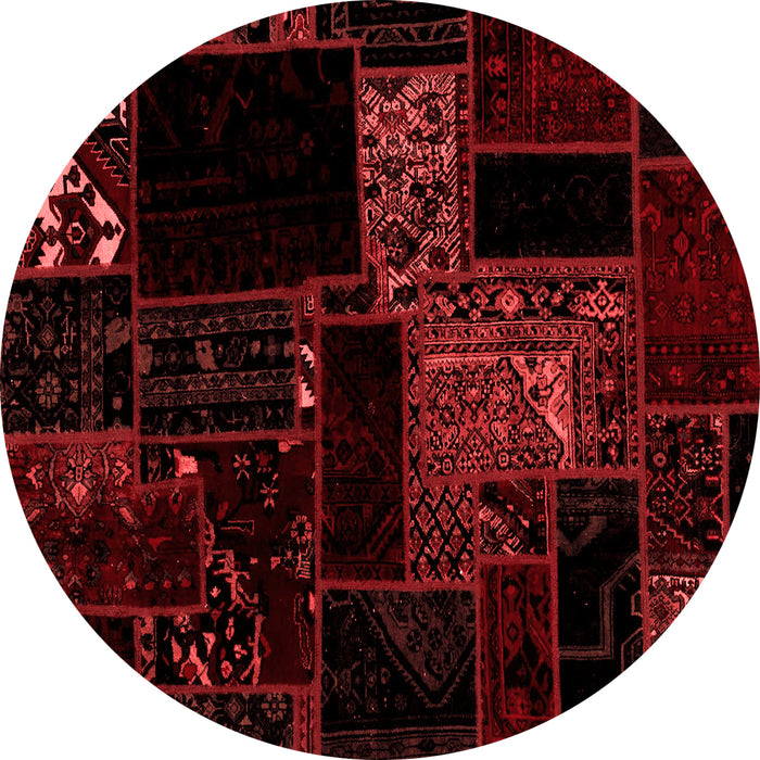 Machine Washable Abstract Red Modern Rug, wshabs1958red