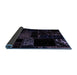 Sideview of Abstract Blue Modern Rug, abs1958blu