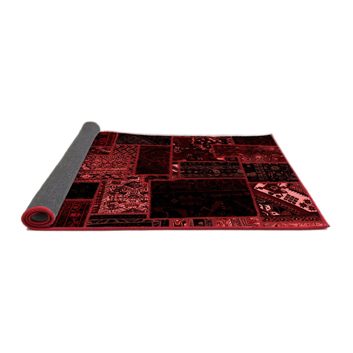 Abstract Red Modern Area Rugs