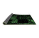 Sideview of Abstract Emerald Green Modern Rug, abs1958emgrn