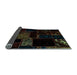 Sideview of Abstract Light Blue Modern Rug, abs1958lblu