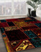 Abstract Bakers Brown Modern Rug in Family Room, abs1958