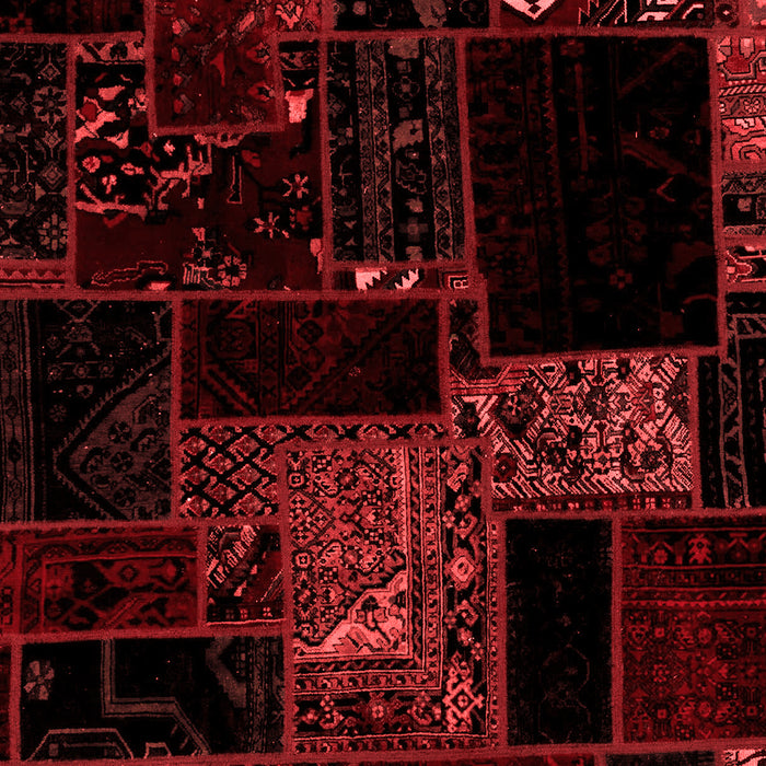 Abstract Red Modern Area Rugs