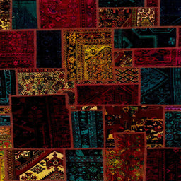 Square Machine Washable Abstract Bakers Brown Rug, wshabs1958