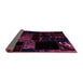 Sideview of Abstract Purple Modern Rug, abs1958pur