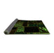 Sideview of Abstract Green Modern Rug, abs1958grn