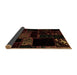 Sideview of Abstract Brown Modern Rug, abs1958brn