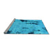 Sideview of Machine Washable Abstract Light Blue Modern Rug, wshabs1959lblu