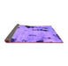 Sideview of Abstract Purple Modern Rug, abs1959pur