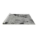 Sideview of Machine Washable Abstract Gray Modern Rug, wshabs1959gry