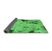 Sideview of Abstract Emerald Green Modern Rug, abs1959emgrn