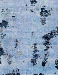 Machine Washable Abstract Silk Blue Rug, wshabs1959