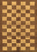 Machine Washable Checkered Brown Modern Rug, wshabs195brn