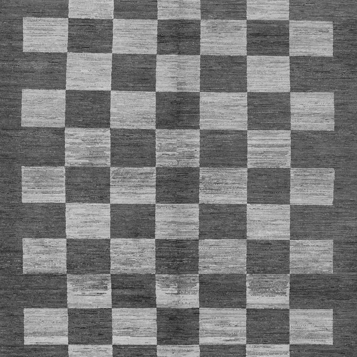 Checkered Gray Modern Rug, abs195gry