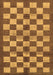 Checkered Brown Modern Rug, abs195brn