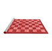 Modern Red Washable Rugs