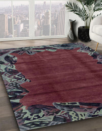 Abstract Purple Modern Rug, abs1960