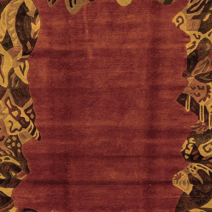 Abstract Orange Modern Rug, abs1960org