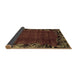 Sideview of Abstract Brown Modern Rug, abs1960brn