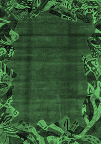 Abstract Emerald Green Modern Rug, abs1960emgrn