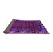 Sideview of Abstract Purple Modern Rug, abs1960pur