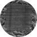 Round Abstract Gray Modern Rug, abs1960gry