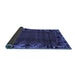 Sideview of Abstract Blue Modern Rug, abs1960blu