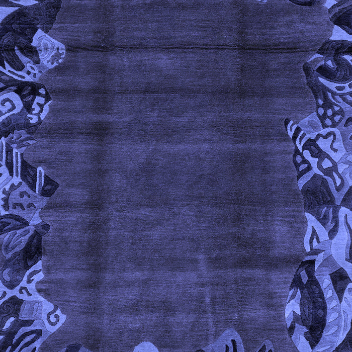 Abstract Blue Modern Rug, abs1960blu