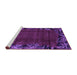 Sideview of Machine Washable Abstract Purple Modern Area Rugs, wshabs1960pur