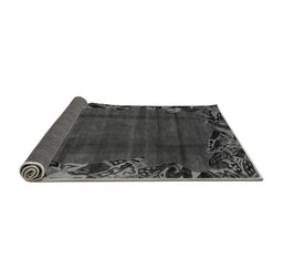 Sideview of Abstract Gray Modern Rug, abs1960gry