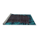 Sideview of Machine Washable Abstract Light Blue Modern Rug, wshabs1960lblu