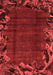 Abstract Red Modern Area Rugs