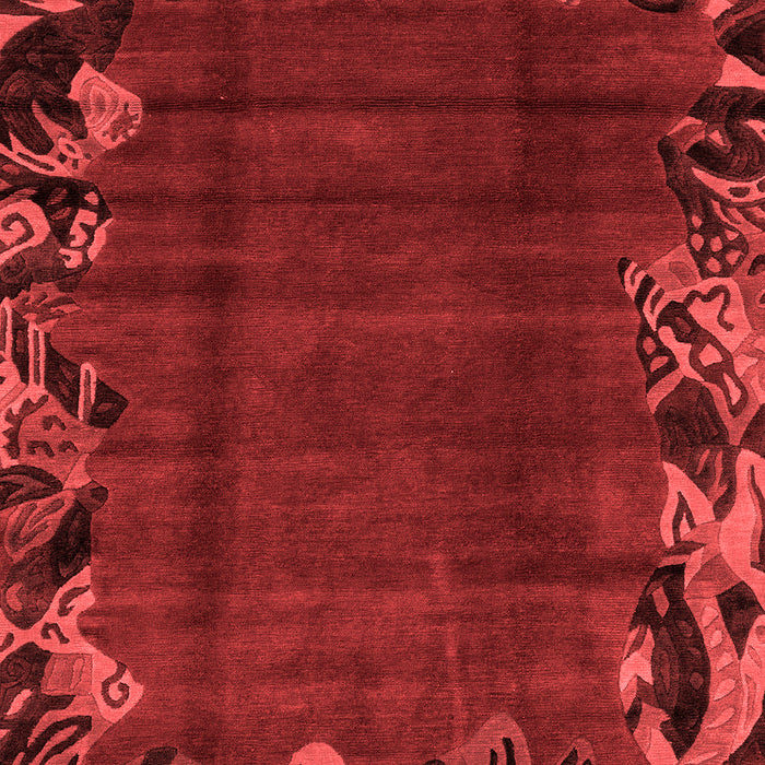 Abstract Red Modern Area Rugs