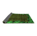 Sideview of Abstract Green Modern Rug, abs1960grn