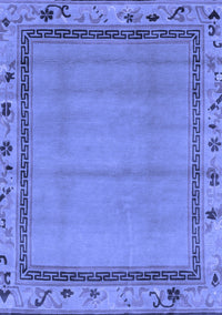 Oriental Blue Asian Inspired Rug, abs1961blu