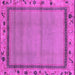 Square Oriental Pink Asian Inspired Rug, abs1961pnk