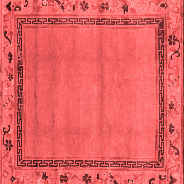 Machine Washable Oriental Red Asian Inspired Rug, wshabs1961red