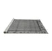 Sideview of Machine Washable Oriental Gray Asian Inspired Rug, wshabs1961gry