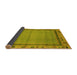 Sideview of Oriental Yellow Asian Inspired Rug, abs1961yw