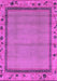Machine Washable Oriental Pink Asian Inspired Rug, wshabs1961pnk